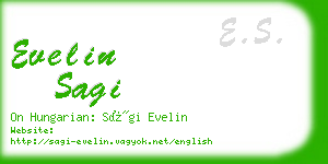 evelin sagi business card